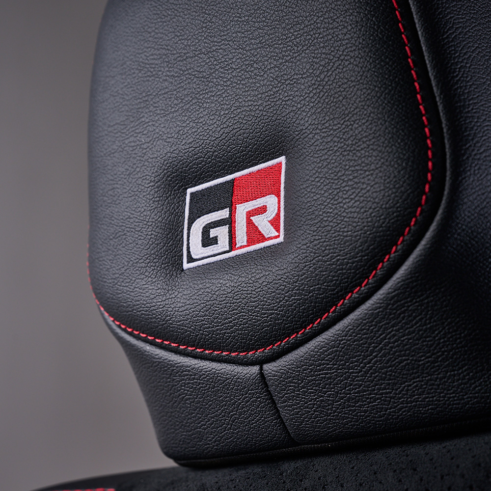 GR Emblem Embroidery on Headrest